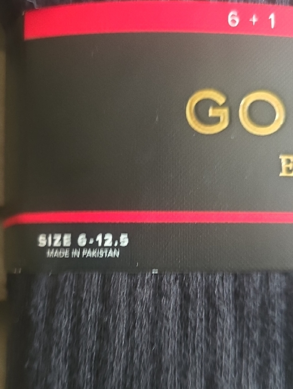 Gold Toe Black Ribbed Crew Socks 7-Pack - Picture 5 of 9
